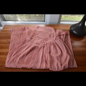 H&M pleated maxi skirt